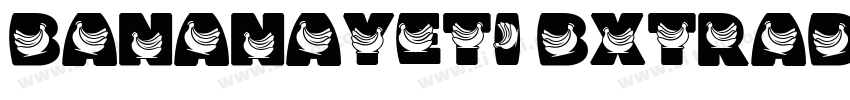 BananaYeti BxtraBold字体转换